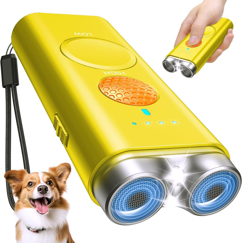 Saigain Dog Bark Deterrent Device, Anti Barking Device for Dogs Indoor Outdoor, Barks No More Dog Training Device Handheld Ultrasonic 50 Ft Range Rechargeable with Flashlight for Small Medium Large Dogs - Image 1